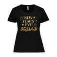 thumbnail image 1 of Inktastic New Year's Eve Squad with Stars in Gold Women's Plus Size T-Shirt, 1 of 5