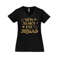thumbnail image 1 of Inktastic New Year's Eve Squad with Stars in Gold Women's Plus Size V-Neck T-Shirt, 1 of 5