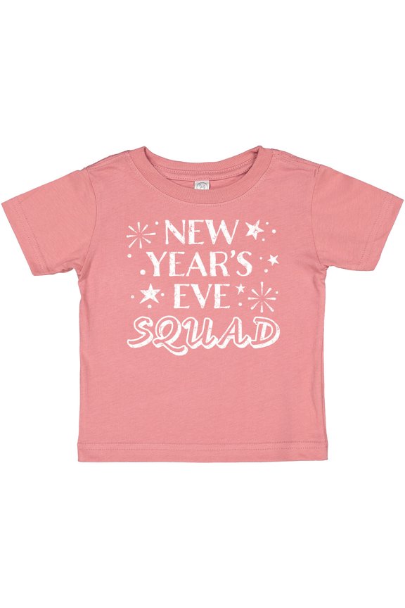 New Year's Eve Squad with Stars in White Boys or Girls Baby T-Shirt