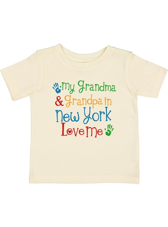 Inktastic New York Grandma Loves Me Boys or Girls Baby T-Shirt