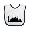 thumbnail image 1 of Inktastic New York Skyline Boys or Girls Baby Bib, 1 of 4
