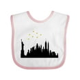 thumbnail image 1 of Inktastic New York Skyline Boys or Girls Baby Bib, 1 of 4
