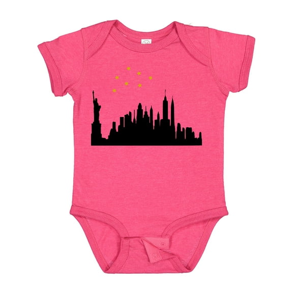 Inktastic New York Skyline Boys or Girls Baby Bodysuit