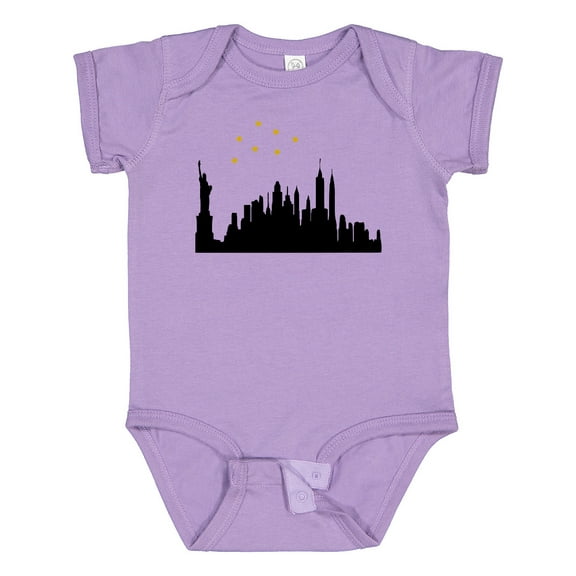 Inktastic New York Skyline Boys or Girls Baby Bodysuit