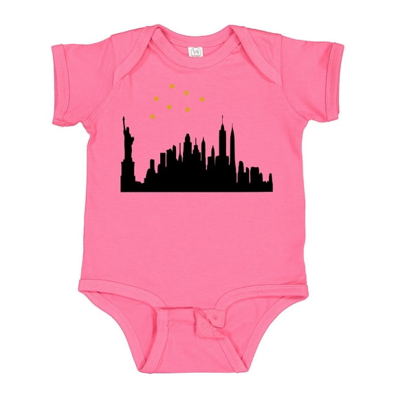 Inktastic New York Skyline Boys or Girls Baby Bodysuit