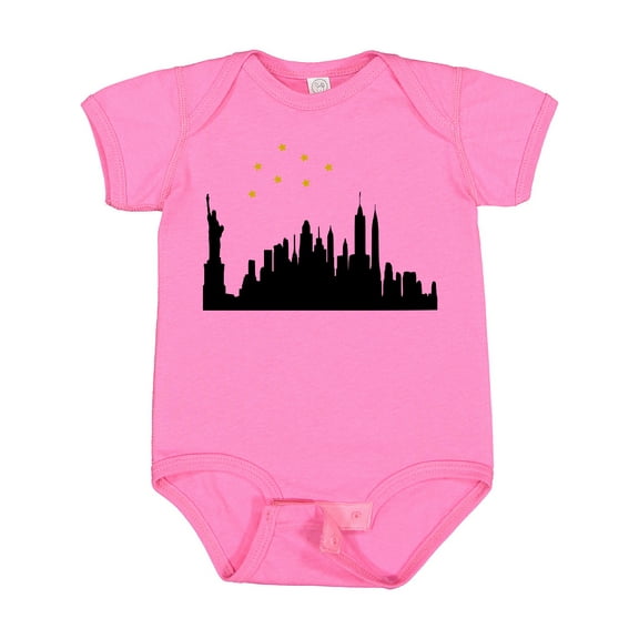 Inktastic New York Skyline Boys or Girls Baby Bodysuit