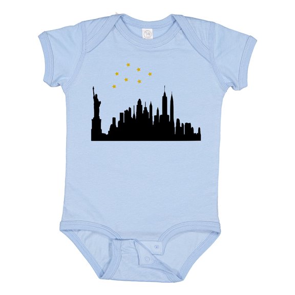 Inktastic New York Skyline Boys or Girls Baby Bodysuit