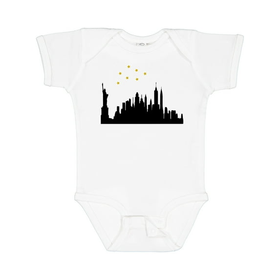 Inktastic New York Skyline Boys or Girls Baby Bodysuit