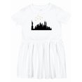 thumbnail image 1 of Inktastic New York Skyline Girls Toddler Dress, 1 of 5