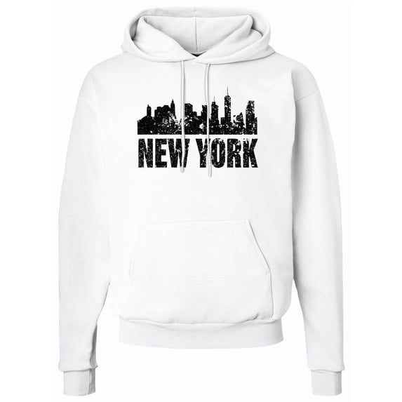 Inktastic New York Skyline Grunge Adult Hoodie Sweatshirt