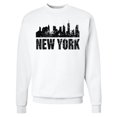 thumbnail image 1 of Inktastic New York Skyline Grunge Adult Sweatshirt, 1 of 4