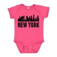 thumbnail image 1 of Inktastic New York Skyline Grunge Boys or Girls Baby Bodysuit, 1 of 5