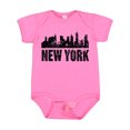 thumbnail image 1 of Inktastic New York Skyline Grunge Boys or Girls Baby Bodysuit, 1 of 5