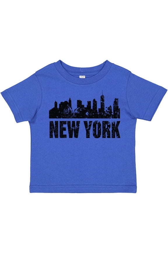 New York Skyline Grunge Boys or Girls Toddler T-Shirt