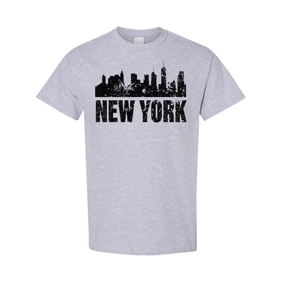 Inktastic New York Skyline Grunge T-Shirt