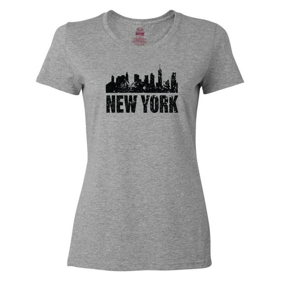 Inktastic New York Skyline Grunge Women's T-Shirt