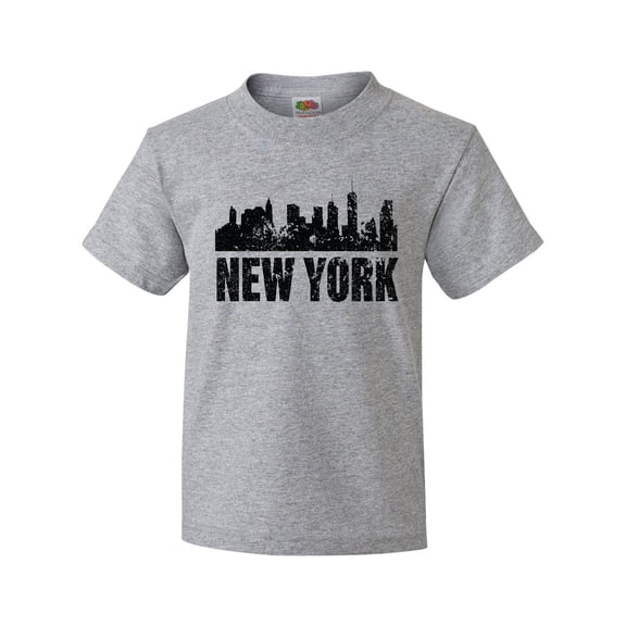 Inktastic New York Skyline Grunge Youth T-Shirt