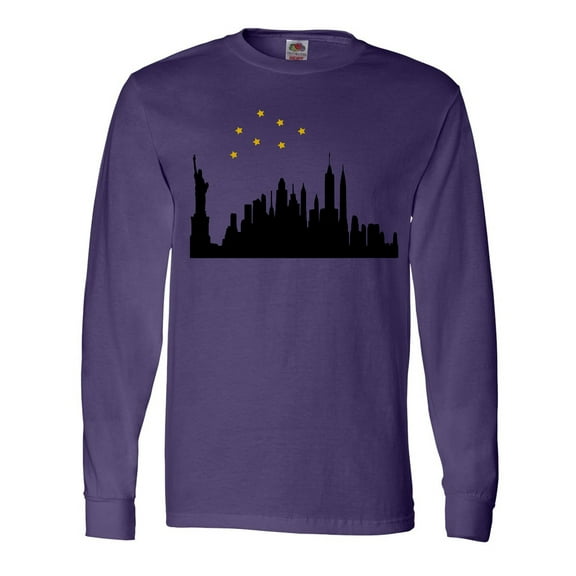 Inktastic New York Skyline Long Sleeve T-Shirt