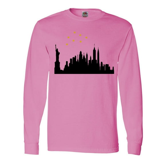 Inktastic New York Skyline Long Sleeve T-Shirt
