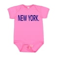 thumbnail image 1 of Inktastic New York in Blue Text Boys or Girls Baby Bodysuit, 1 of 5