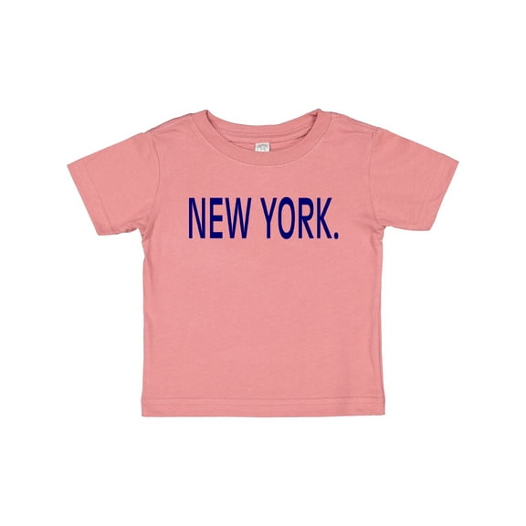 Inktastic New York in Blue Text Boys or Girls Baby T-Shirt