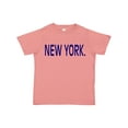 thumbnail image 1 of Inktastic New York in Blue Text Boys or Girls Toddler T-Shirt, 1 of 5