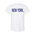 thumbnail image 1 of Inktastic New York in Blue Text T-Shirt, 1 of 5