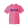 thumbnail image 1 of Inktastic New York in Blue Text Youth T-Shirt, 1 of 5