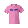 thumbnail image 1 of Inktastic New York in Blue Text Youth T-Shirt, 1 of 5