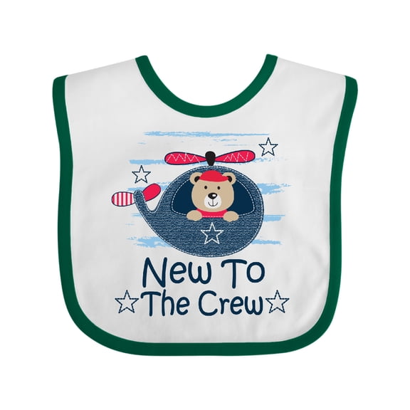 Inktastic New to the Crew Baby Boy Boys Baby Bib