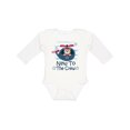 thumbnail image 1 of Inktastic New to the Crew Baby Boy Boys Long Sleeve Baby Bodysuit, 1 of 5