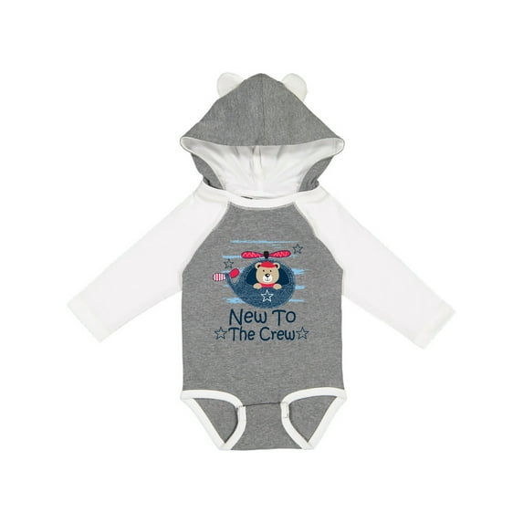 Inktastic New to the Crew Baby Boy Boys Long Sleeve Baby Bodysuit