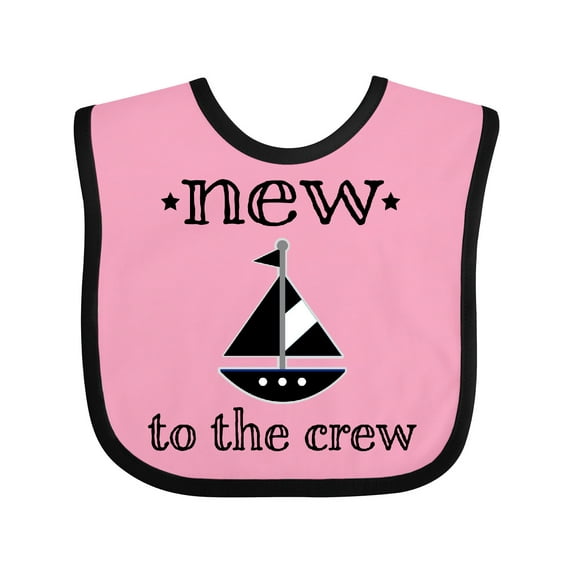 Inktastic New to the Crew Newborn Boys or Girls Baby Bib