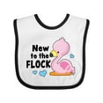 thumbnail image 1 of Inktastic New to the Flock Cute Baby Flamingo Boys or Girls Baby Bib, 1 of 4