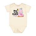 thumbnail image 1 of Inktastic New to the Flock Cute Baby Flamingo Boys or Girls Baby Bodysuit, 1 of 5