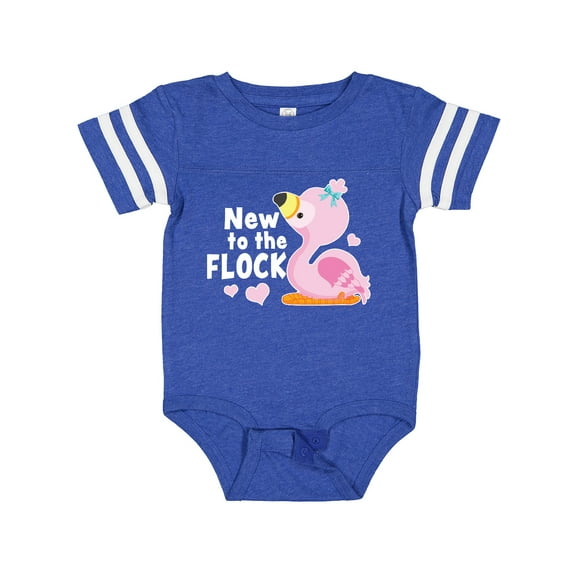 Inktastic New to the Flock Cute Baby Flamingo Boys or Girls Baby Bodysuit