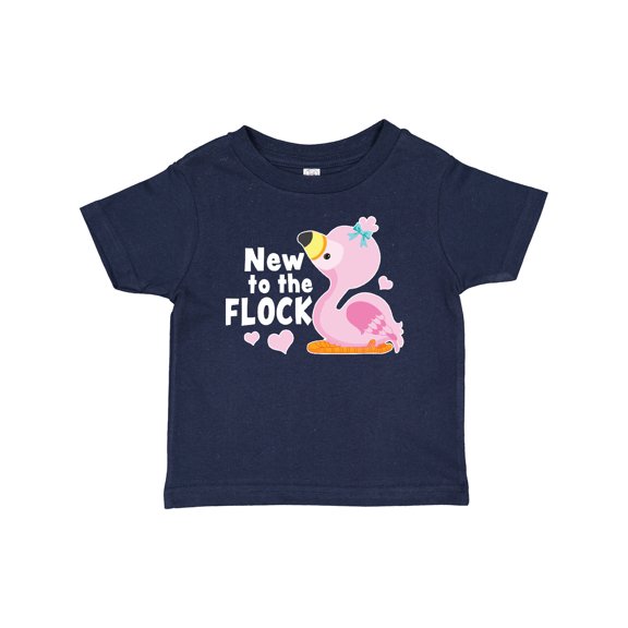 Inktastic New to the Flock Cute Baby Flamingo Boys or Girls Baby T-Shirt