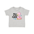 thumbnail image 1 of Inktastic New to the Flock Cute Baby Flamingo Boys or Girls Baby T-Shirt, 1 of 5