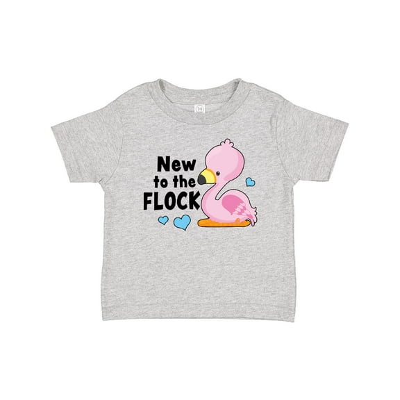 Inktastic New to the Flock Cute Baby Flamingo Boys or Girls Baby T-Shirt