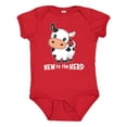 thumbnail image 1 of Inktastic New to the Herd Cute Cow Boys or Girls Baby Bodysuit, 1 of 5