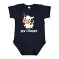 thumbnail image 1 of Inktastic New to the Herd Cute Cow Boys or Girls Baby Bodysuit, 1 of 5