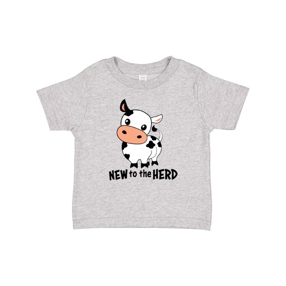 Inktastic New to the Herd Cute Cow Boys or Girls Baby T-Shirt