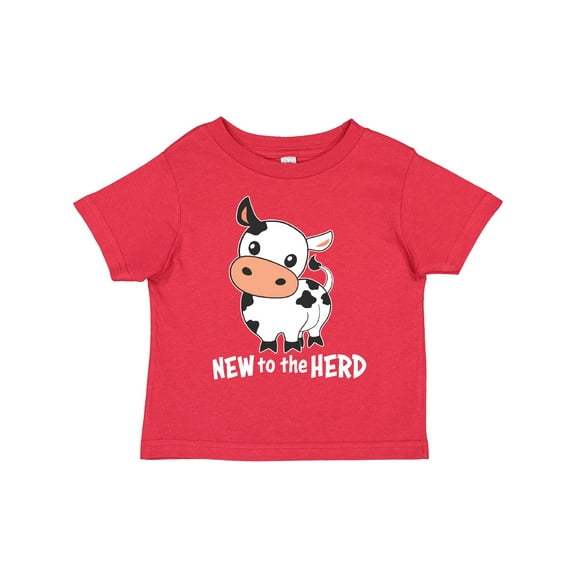 Inktastic New to the Herd Cute Cow Boys or Girls Toddler T-Shirt