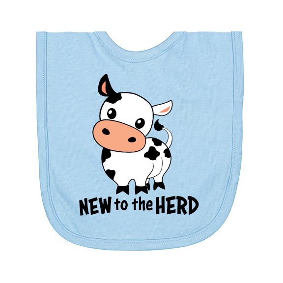 Inktastic New to the Herd Cute Cow Newborn Bib