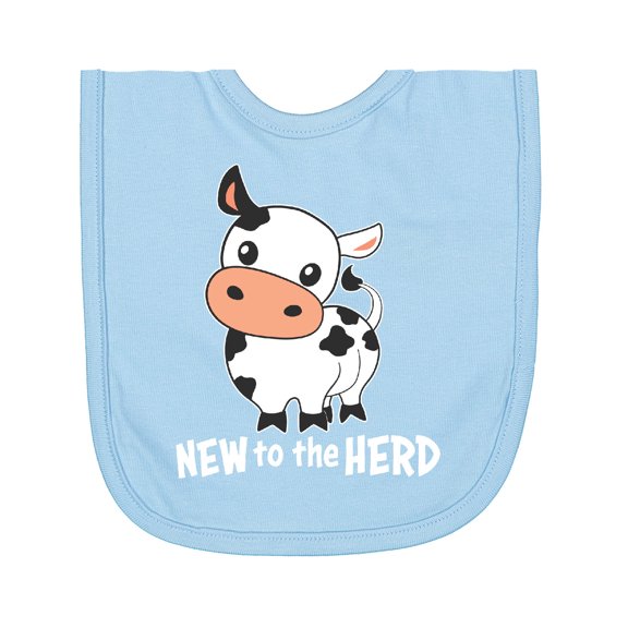 Inktastic New to the Herd Cute Cow Newborn Bib