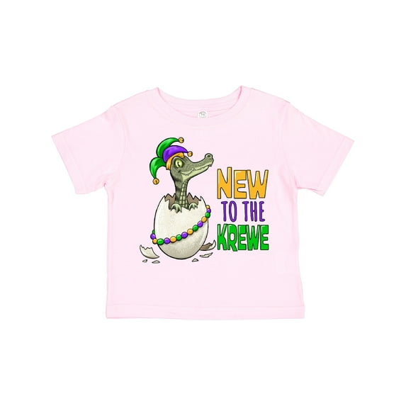 Inktastic New to the Krewe Mardi Gras Baby Alligator Boys or Girls Toddler T-Shirt