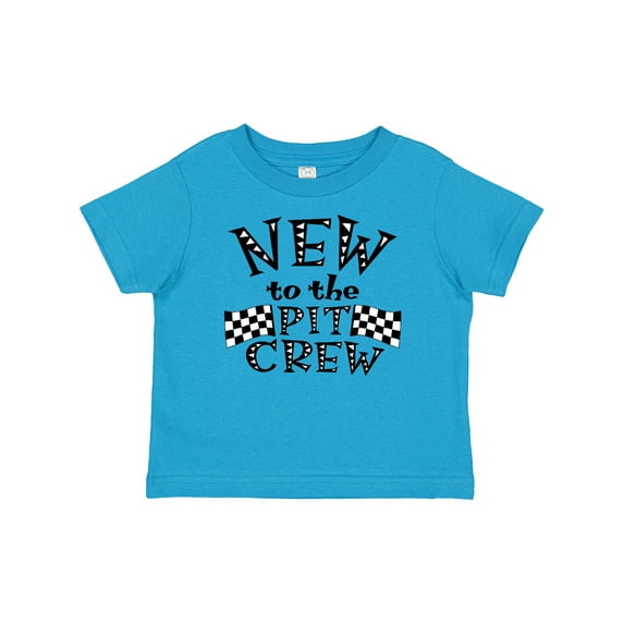 Inktastic New to the Pit Crew Racing Flags Boys or Girls Baby T-Shirt