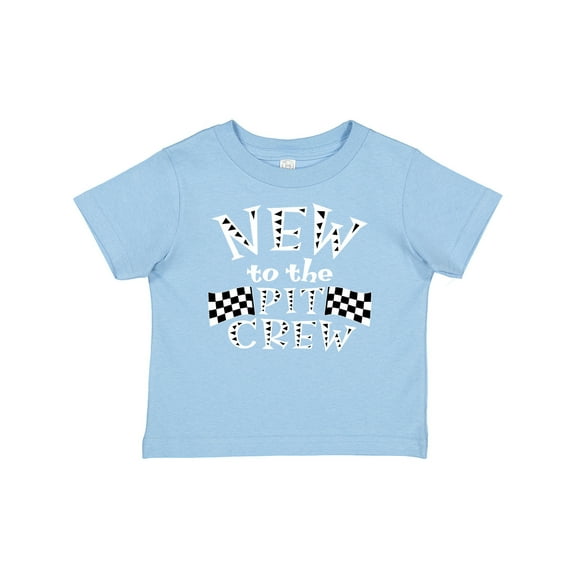 Inktastic New to the Pit Crew Racing Flags Boys or Girls Baby T-Shirt