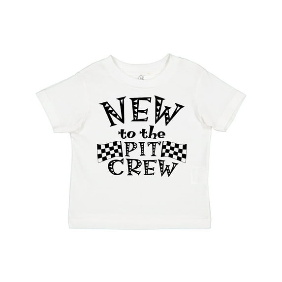 Inktastic New to the Pit Crew Racing Flags Boys or Girls Toddler T-Shirt