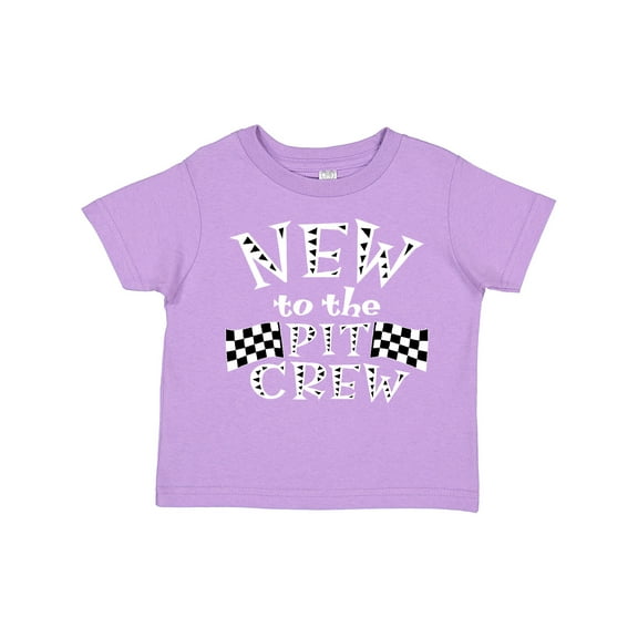 Inktastic New to the Pit Crew Racing Flags Boys or Girls Toddler T-Shirt